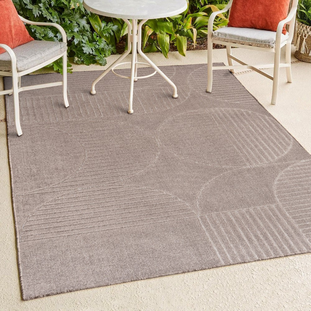 Haughton Geometric Arch Scandi Striped Indoor/Outdoor Rug