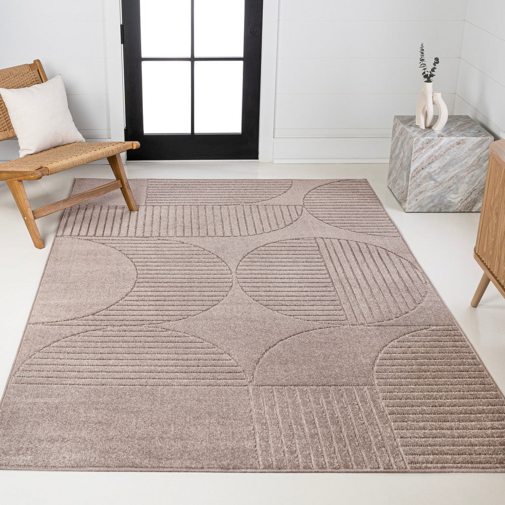 Haughton Geometric Arch Scandi Striped Indoor/Outdoor Rug
