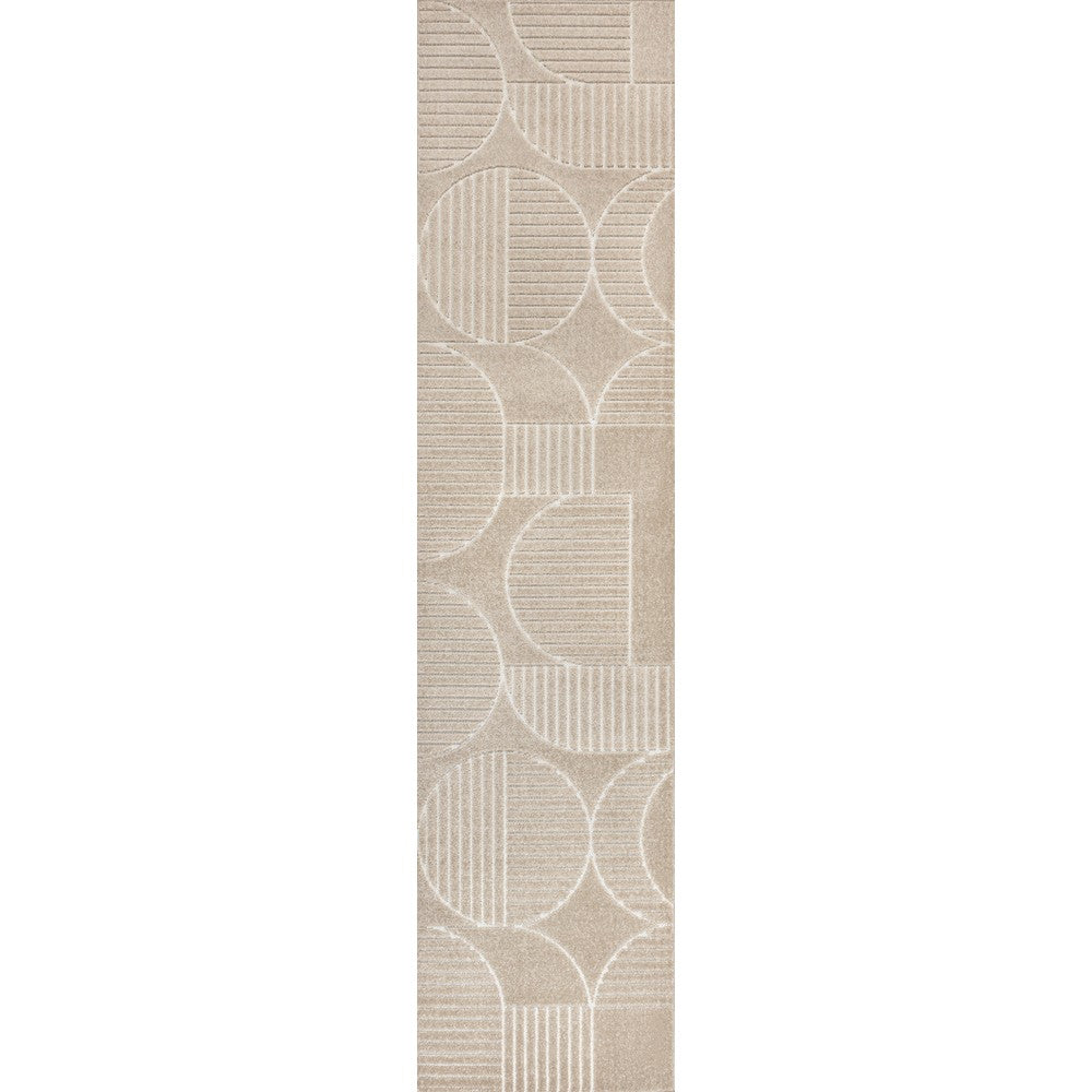 Haughton Geometric Arch Scandi Striped Indoor/Outdoor Rug
