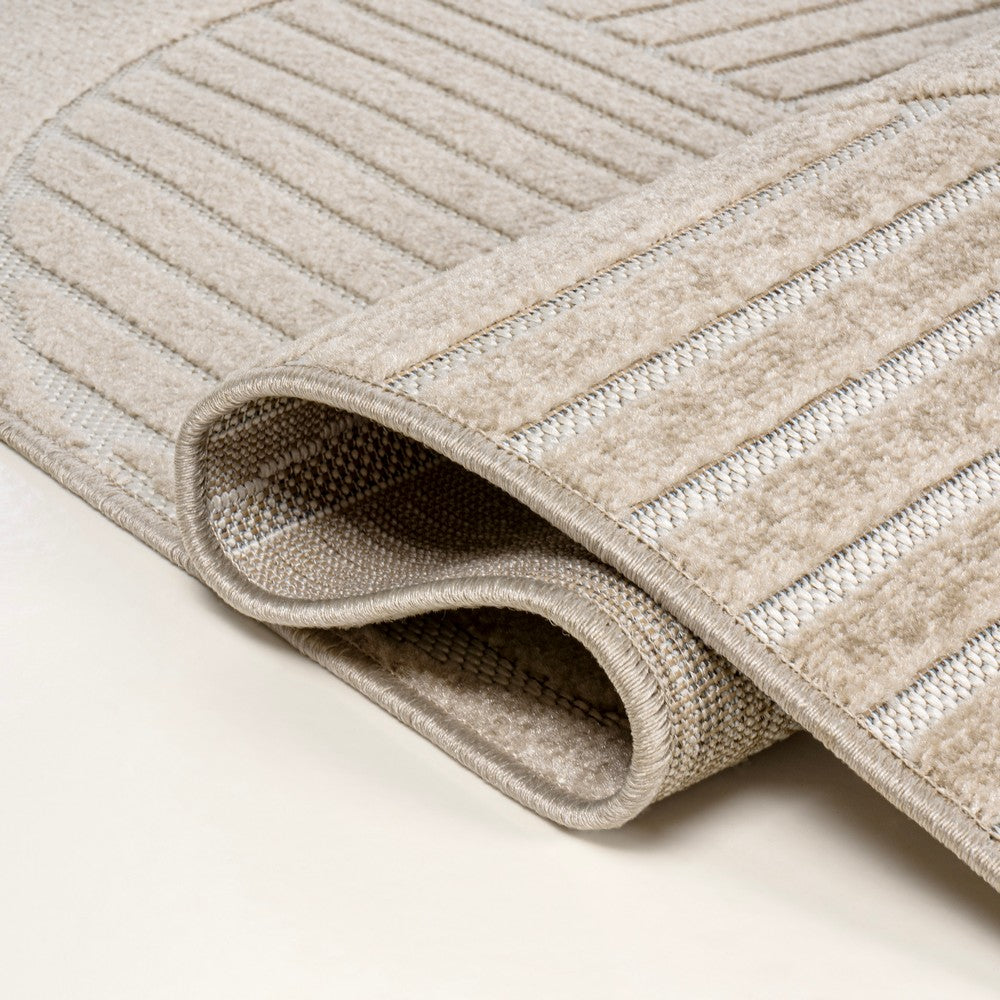 Haughton Geometric Arch Scandi Striped Indoor/Outdoor Rug