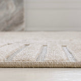 Haughton Geometric Arch Scandi Striped Indoor/Outdoor Rug