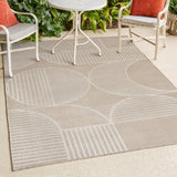 Haughton Geometric Arch Scandi Striped Indoor/Outdoor Rug
