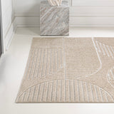 Haughton Geometric Arch Scandi Striped Indoor/Outdoor Rug