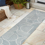 Haughton Geometric Arch Scandi Striped Indoor/Outdoor Rug