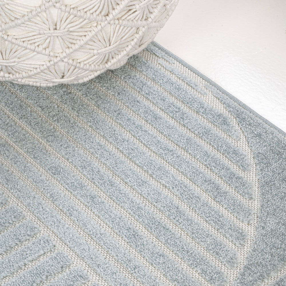 Haughton Geometric Arch Scandi Striped Indoor/Outdoor Rug