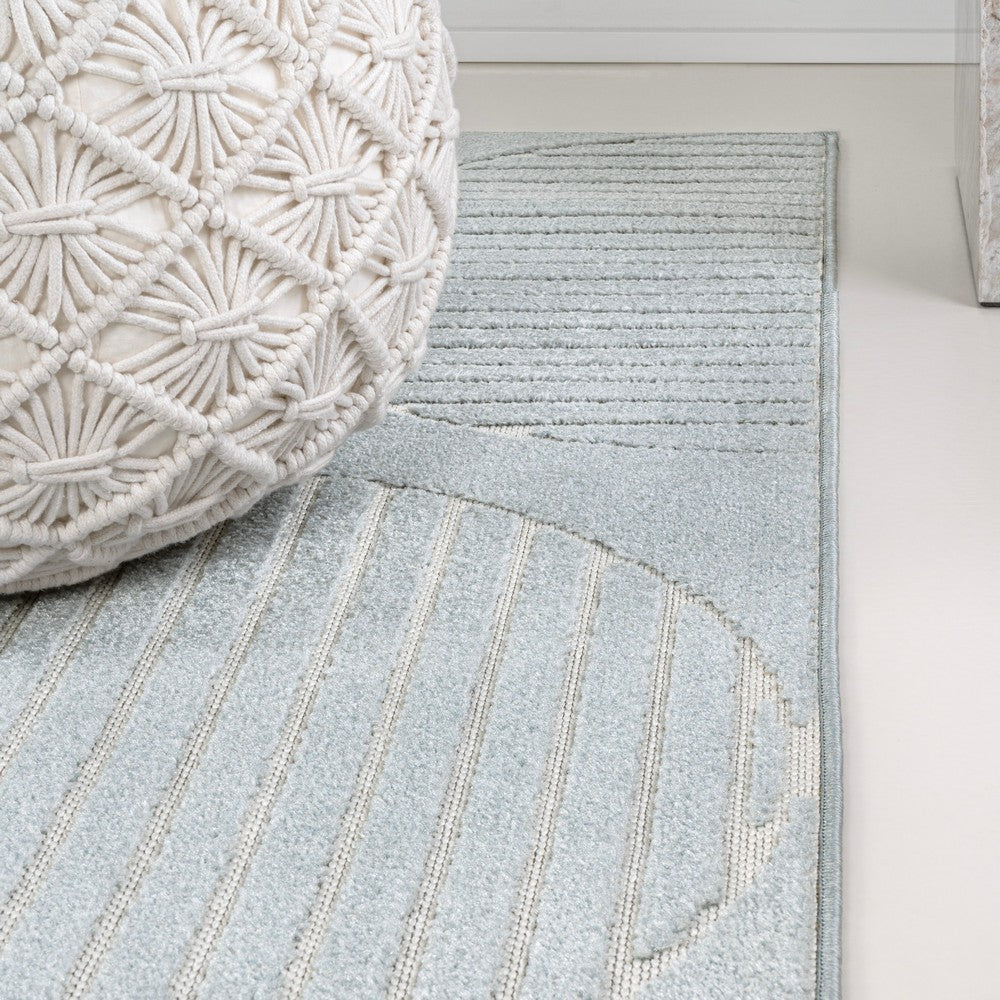 Haughton Geometric Arch Scandi Striped Indoor/Outdoor Rug