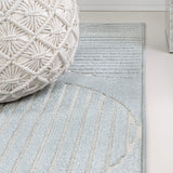 Haughton Geometric Arch Scandi Striped Indoor/Outdoor Rug