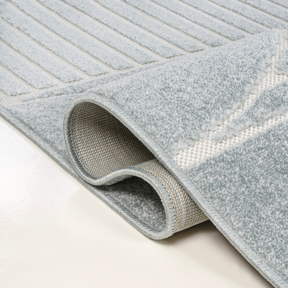 Haughton Geometric Arch Scandi Striped Indoor/Outdoor Rug