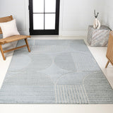 Haughton Geometric Arch Scandi Striped Indoor/Outdoor Rug