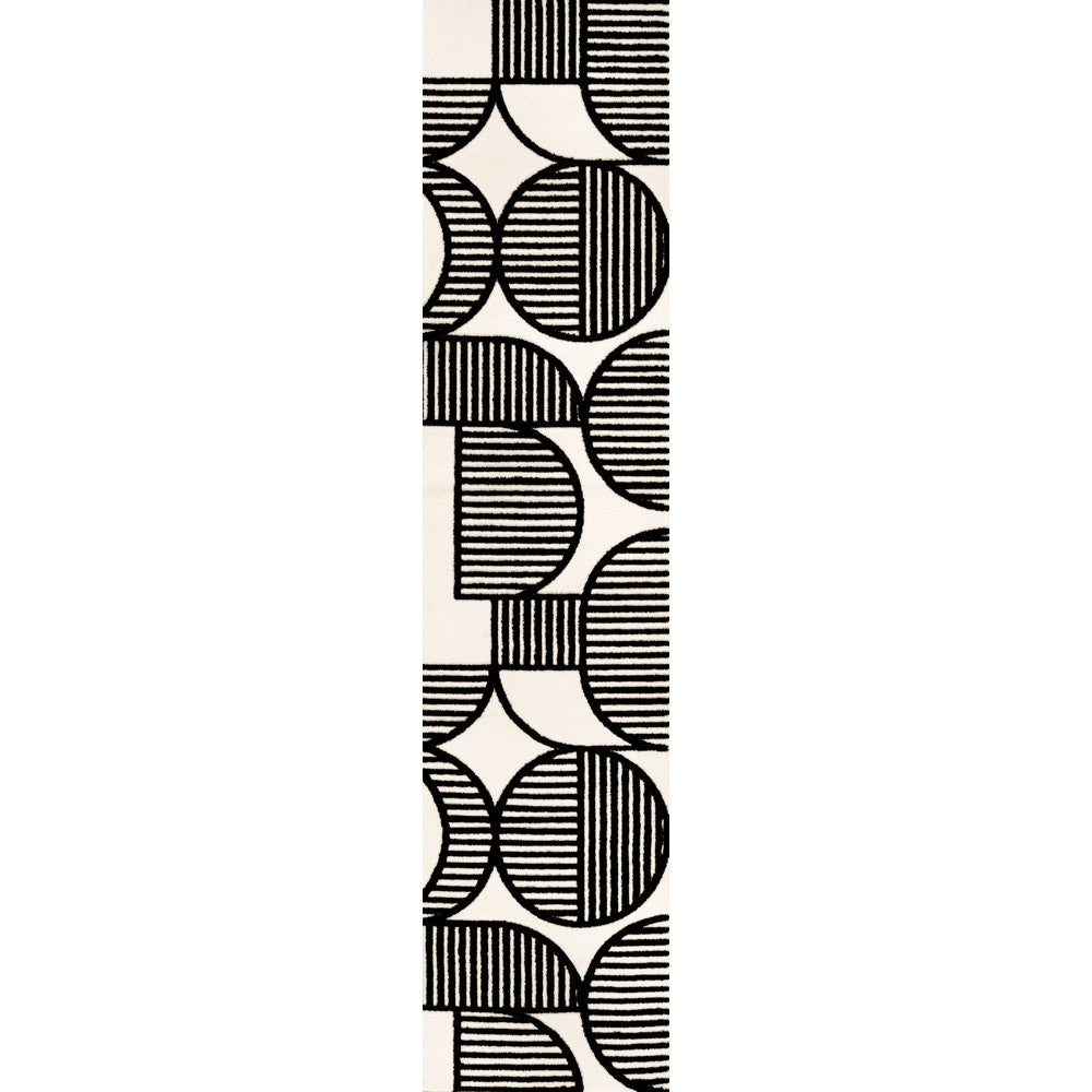 Haughton Geometric Arch Scandi Striped Indoor/Outdoor Rug