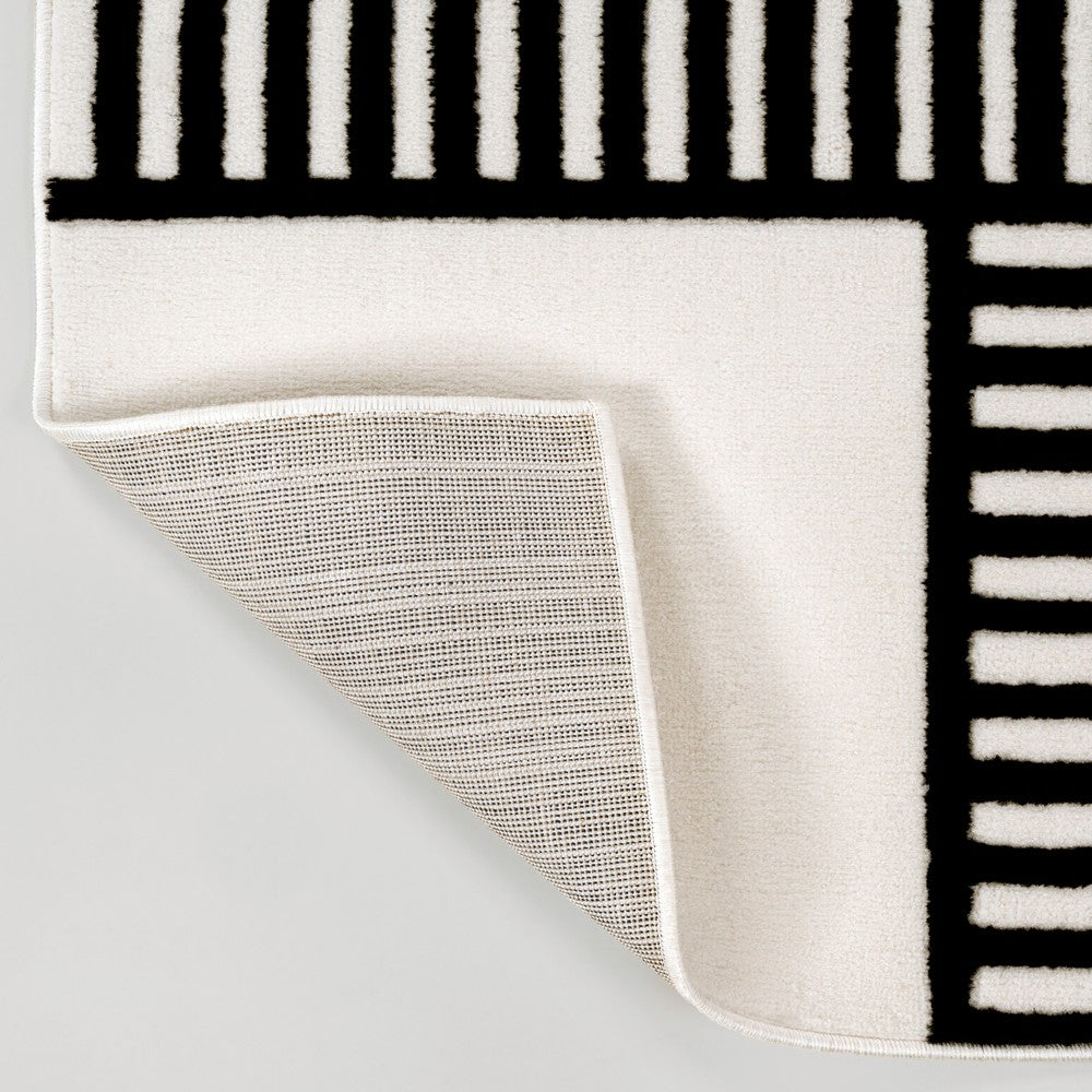 Haughton Geometric Arch Scandi Striped Indoor/Outdoor Rug