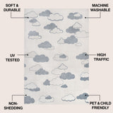 Latepis Youth Cloud Scandi Rug Area Rug