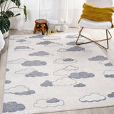 Latepis Youth Cloud Scandi Rug Area Rug