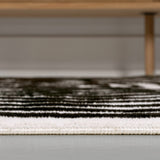 Baya High-Low Modern Scandinavian Arch Stripe Monotone Indoor/Outdoor Area Rug