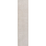 Verde High-Low MidCentury Modern Arch Stripe Two-Tone Indoor/Outdoor Area Rug