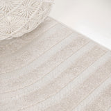 Verde High-Low MidCentury Modern Arch Stripe Two-Tone Indoor/Outdoor Area Rug