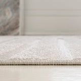 Verde High-Low MidCentury Modern Arch Stripe Two-Tone Indoor/Outdoor Area Rug