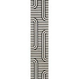 Verde High-Low MidCentury Modern Arch Stripe Two-Tone Indoor/Outdoor Area Rug