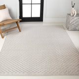 Tartan High-Low Modern Minimalist Checkered Monotone Indoor/Outdoor Area Rug