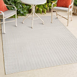 Sophia High-Low MidCentury Modern Arch Stripe Two-Tone Indoor/Outdoor Area Rug