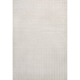 Sophia High-Low MidCentury Modern Arch Stripe Two-Tone Indoor/Outdoor Area Rug