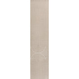 Sophia High-Low MidCentury Modern Arch Stripe Two-Tone Indoor/Outdoor Area Rug