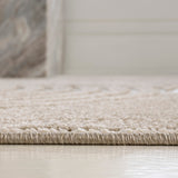 Sophia High-Low MidCentury Modern Arch Stripe Two-Tone Indoor/Outdoor Area Rug