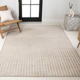 Sophia High-Low MidCentury Modern Arch Stripe Two-Tone Indoor/Outdoor Area Rug