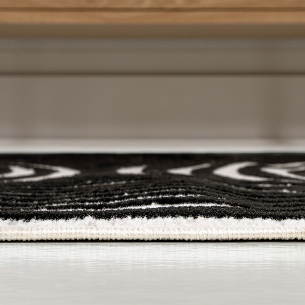 Sophia High-Low MidCentury Modern Arch Stripe Two-Tone Indoor/Outdoor Area Rug
