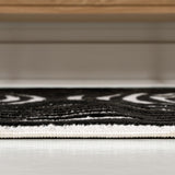 Sophia High-Low MidCentury Modern Arch Stripe Two-Tone Indoor/Outdoor Area Rug