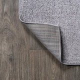 Trivor Haze Solid Low-Pile Area Rug Gray