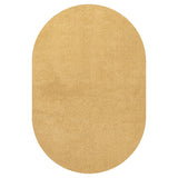 Trivor Haze Solid Low-Pile Area Rug Mustard