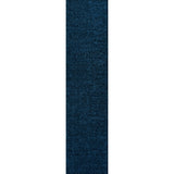 Trivor Haze Solid Low-Pile Area Rug Navy