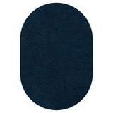 Trivor Haze Solid Low-Pile Area Rug Navy