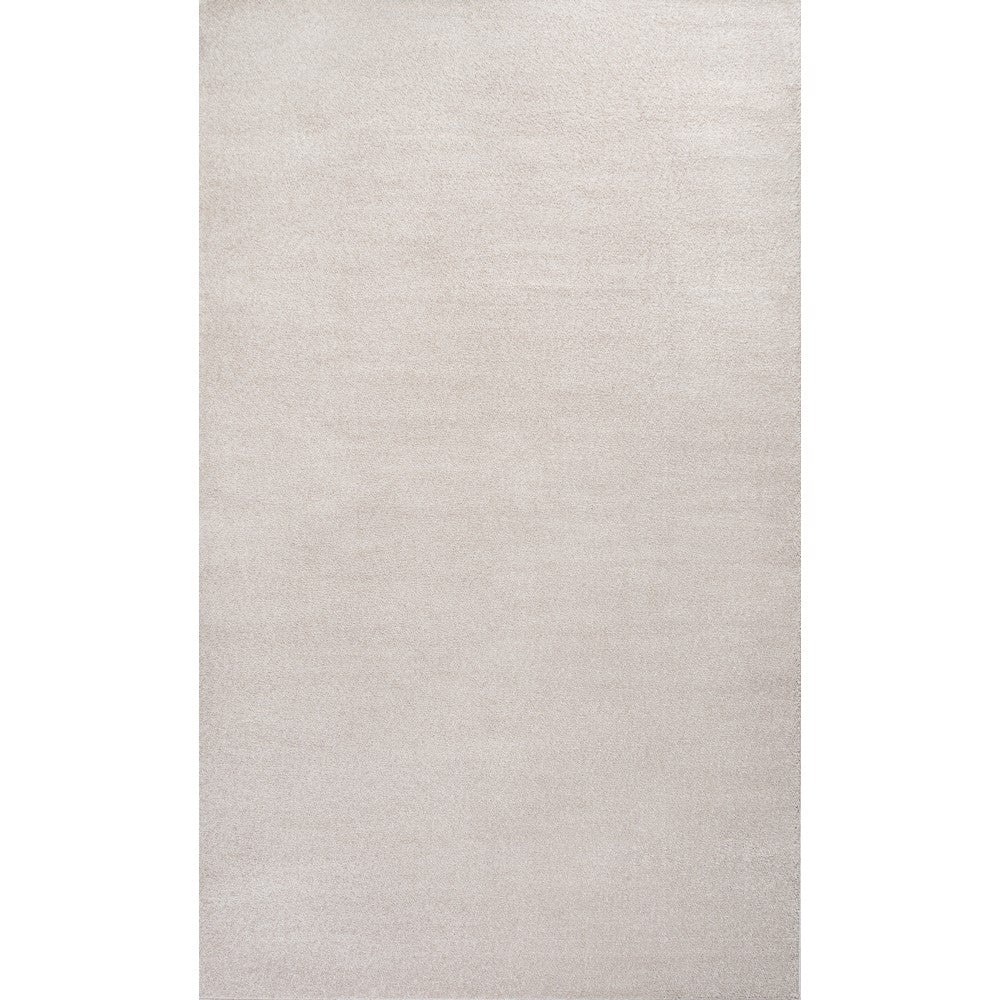 Trivor Haze Solid Low-Pile Area Rug Ivory