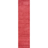 Trivor Haze Solid Low-Pile Area Rug Red