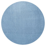 Trivor Haze Solid Low-Pile Area Rug Classic Blue