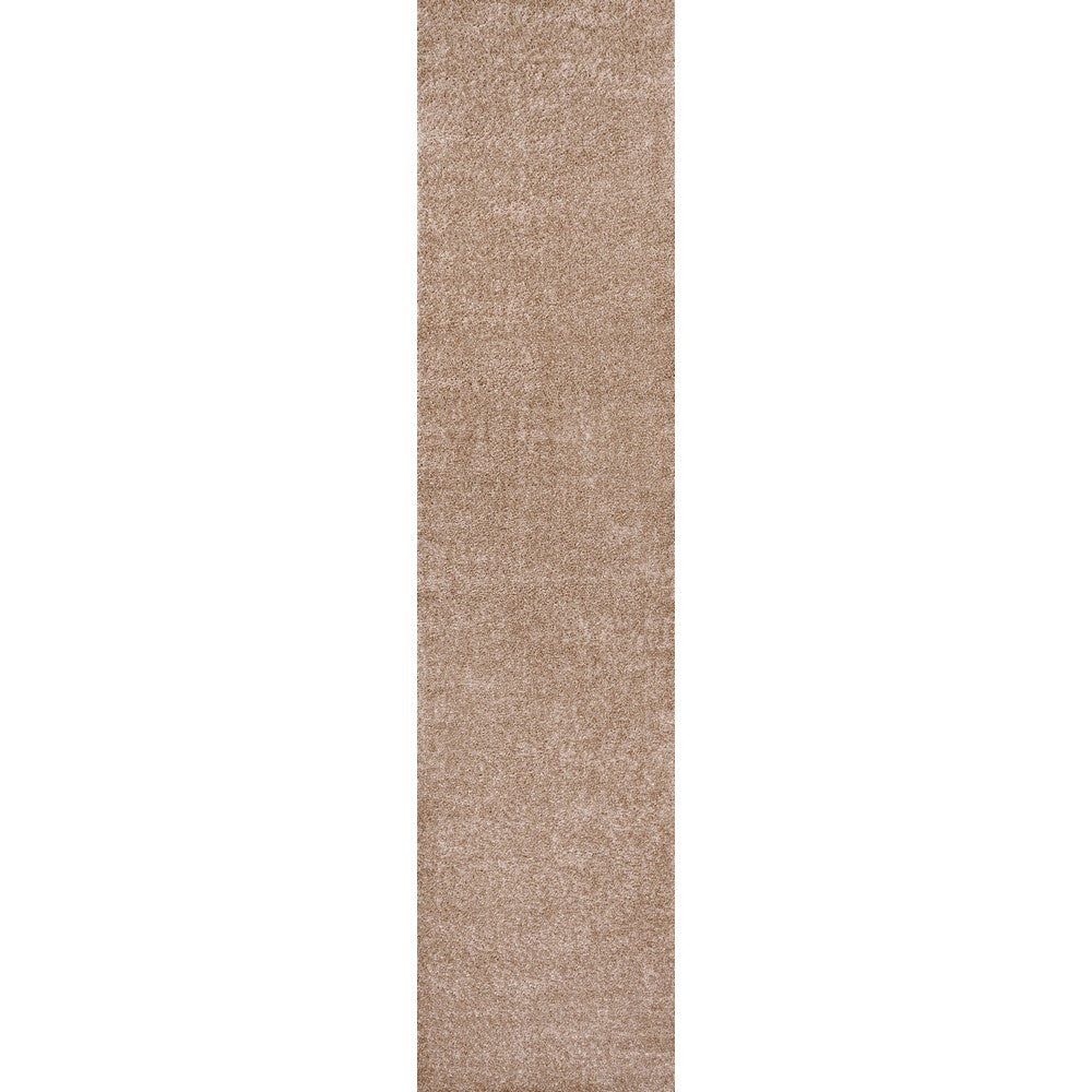 Trivor Haze Solid Low-Pile Area Rug Beige