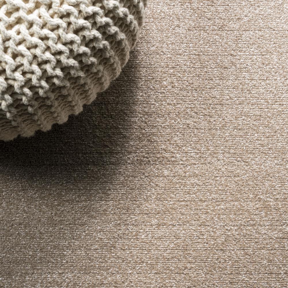 Trivor Haze Solid Low-Pile Area Rug Beige