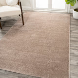 Trivor Haze Solid Low-Pile Area Rug Beige