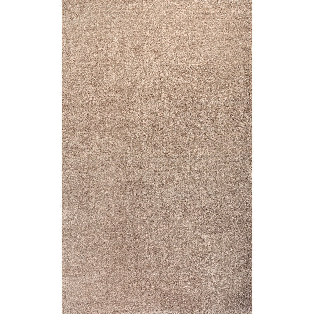 Trivor Haze Solid Low-Pile Area Rug Beige