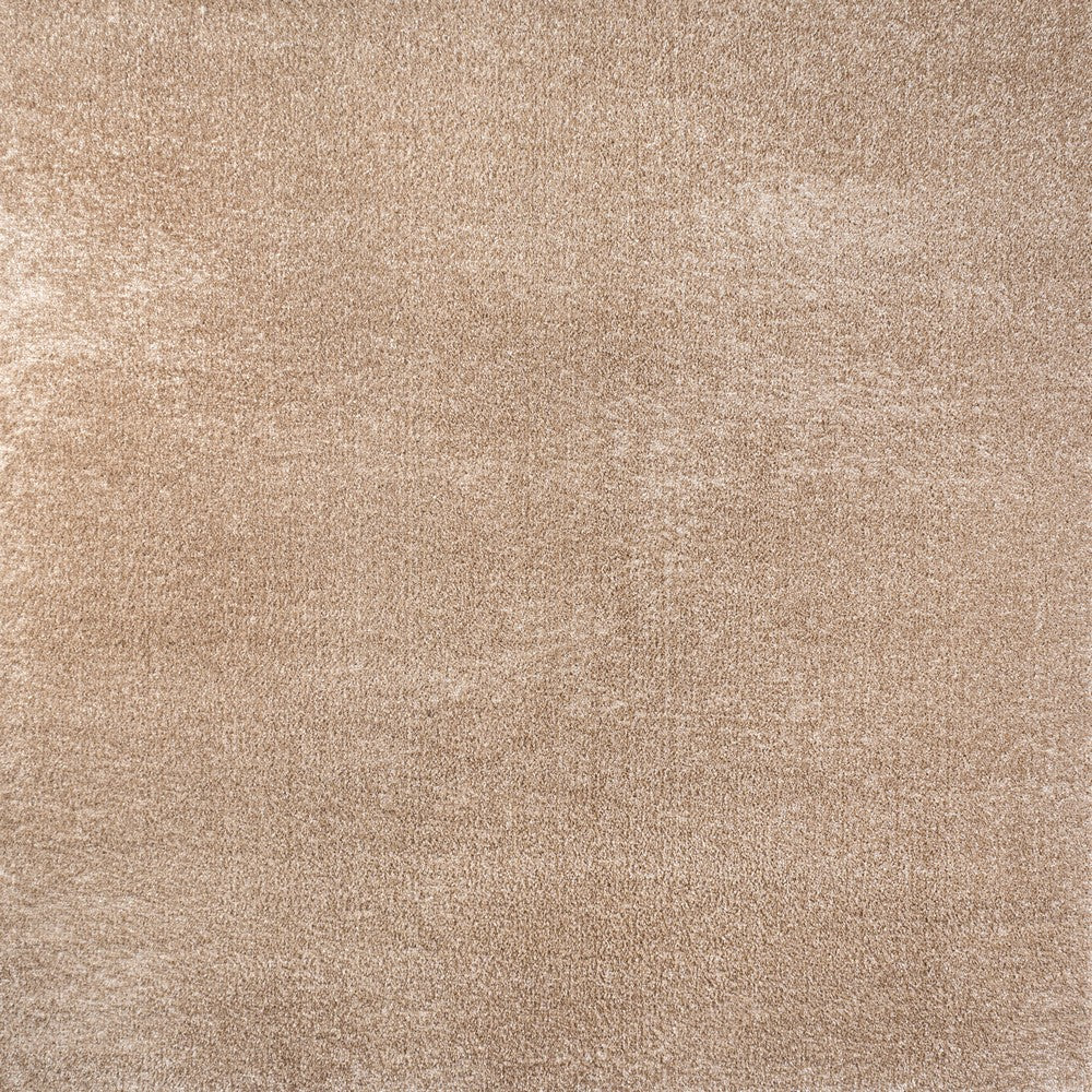 Trivor Haze Solid Low-Pile Area Rug Beige