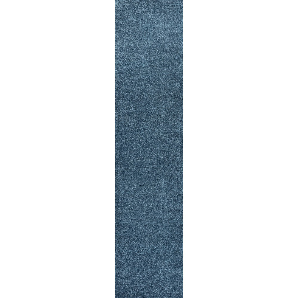Trivor Haze Solid Low-Pile Area Rug Turquoise