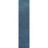 Trivor Haze Solid Low-Pile Area Rug Turquoise