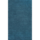 Trivor Haze Solid Low-Pile Area Rug Turquoise