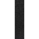 Trivor Haze Solid Low-Pile Area Rug Black
