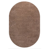 Trivor Haze Solid Low-Pile Area Rug Brown
