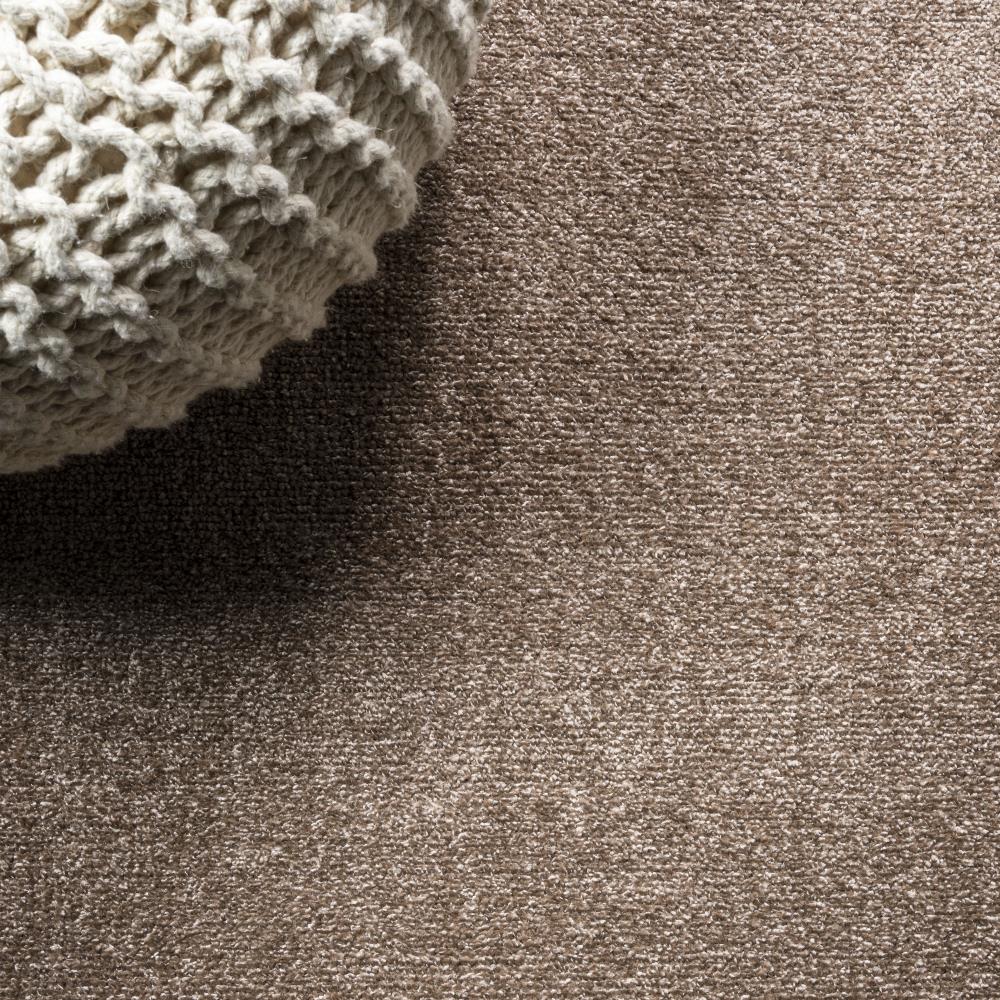 Trivor Haze Solid Low-Pile Area Rug Brown