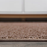 Trivor Haze Solid Low-Pile Area Rug Brown