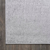 Trivor Haze Solid Low-Pile Area Rug Light Gray